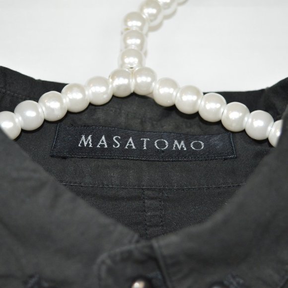 MASATOMO | Men black long sleeve button down shirt - Picture 3 of 7